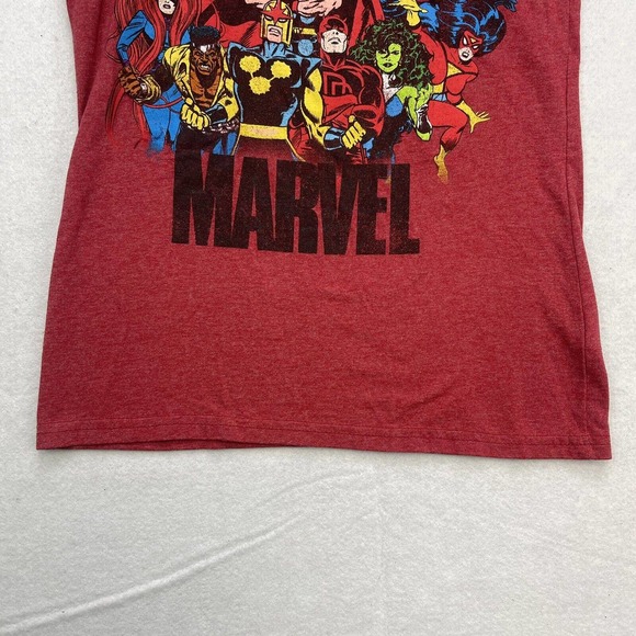 Disney Store Marvel Shirt Womens Small S Red V Neck She Hulk Dare Devil Thor - Picture 6 of 12